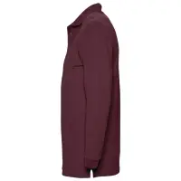 Рубашка поло мужская с длинным рукавом Winter II 210 бордовая, размер XL