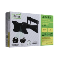 Кронштейн LE'STER LST-210.05, для ТВ,наклонно-поворотный,10-50",60-560  мм от стены,черный