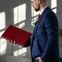 Папка адресная Signature, бордовая