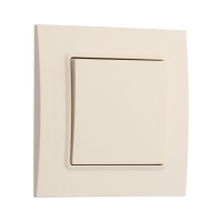 Выключатель ТОТ Elegant, 10 А, 1 кл., скрытый, бежевый Выключатель ТОТ Elegant, 10 А, 1 кл., скрытый, бежевый