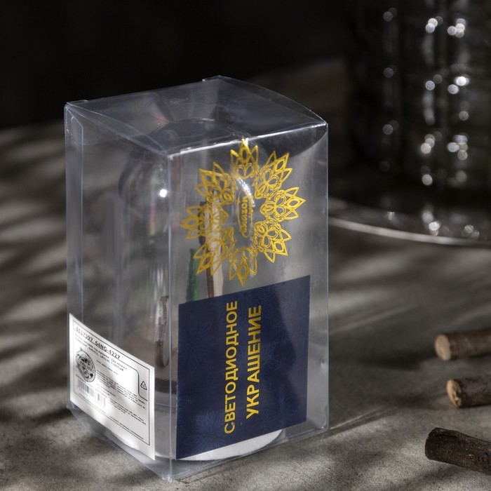 Светодиодная фигура под куполом «Дед Мороз» 6 × 9.5 × 6 см, дерево, батарейки LR1130х3 (нет в комплекте), свечение тёплое белое Светодиодная фигура под куполом «Дед Мороз» 6 × 9.5 × 6 см, дерево, батарейки LR1130х3 (нет в комплекте), свечение тёплое белое