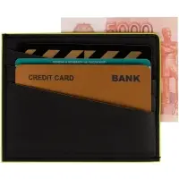 Картхолдер Multimo, черный с желтым