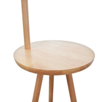 Торшер 19117/1BK E27 40Вт светлое дерево-черный H.150 см