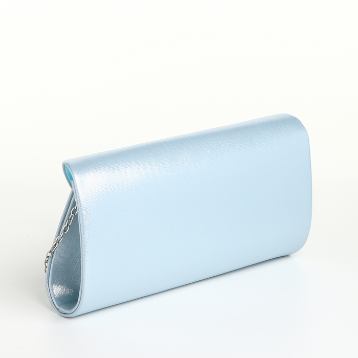 Сумка-клатч на магните, цвет голубой