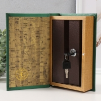 Сейф-книга дерево кожзам "Периодическая таблица" тиснение 21х13х5 см