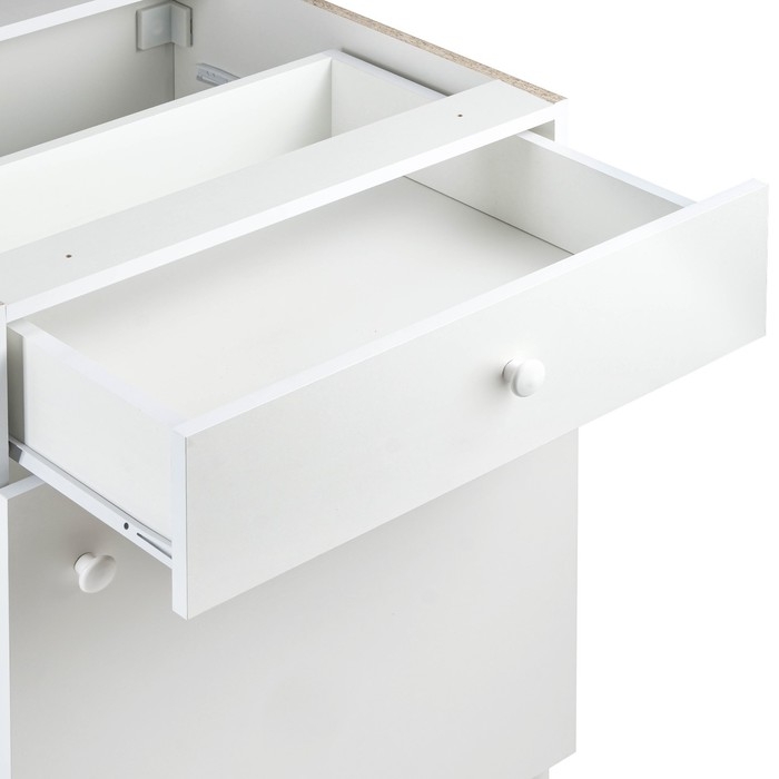 Шкаф напольный с 1 ящиком Гамма 600х580х820 Белый/Белый Шкаф напольный с 1 ящиком Гамма 600х580х820 Белый/Белый