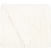 Плед Tressa, белый (молочный)