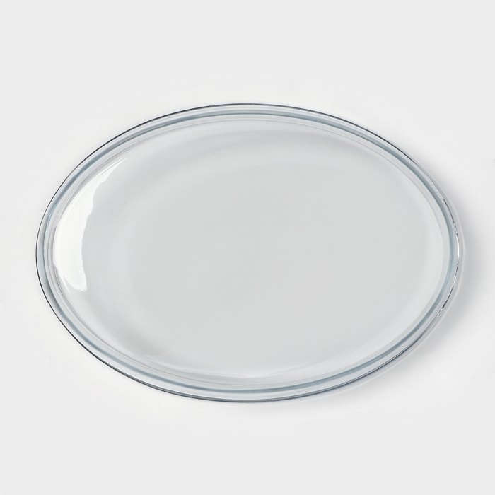 Форма стеклянная овальная для СВЧ Borcam, без крышки Форма стеклянная овальная для СВЧ Borcam, без крышки