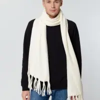 Шарф Flette, белый (молочный)