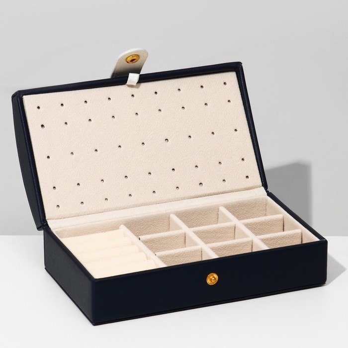 Подставка для украшений &laquo;Шкатулка&raquo; раздвижная, 17&times;9,5&times;6, цвет синий