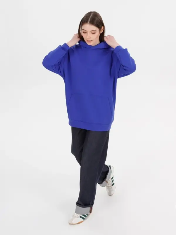 Худи оверсайз унисекс Outshine, ярко-синее, размер XS/S
