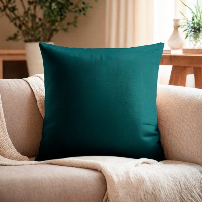 Наволочка декоративная Экономь и Я цвет зелёный, 40 х 40 см, полиэстер Наволочка декоративная Экономь и Я цвет зелёный, 40 х 40 см, полиэстер