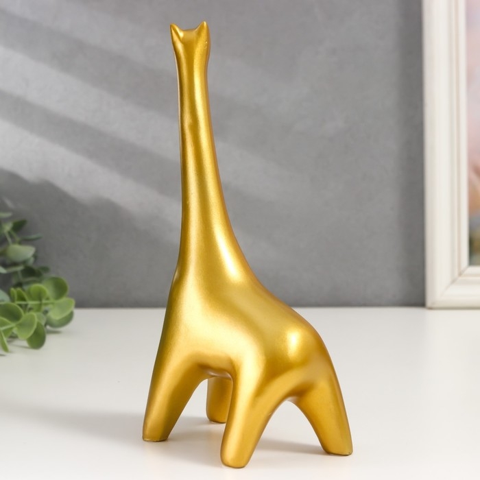 Сувенир полистоун Сувенир полистоун "Золотой жираф" 20,5х6х11 см