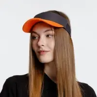 Козырек Grand Slam, темно-серый с оранжевым