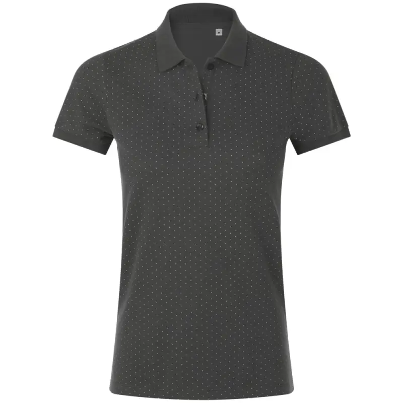 Рубашка поло женская Brandy Women темно-серый с белым, размер XS Рубашка поло женская Brandy Women темно-серый с белым, размер XS