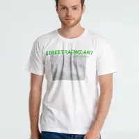 Футболка Street Racing Art, белая, размер XXL