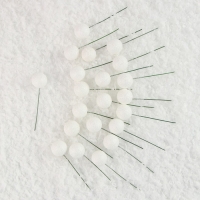 Фигурка для поделок и декора на проволоке &laquo;Шар&raquo;, набор 20 шт., размер 1 шт. &mdash; 2 &times; 7 см, цвет белый