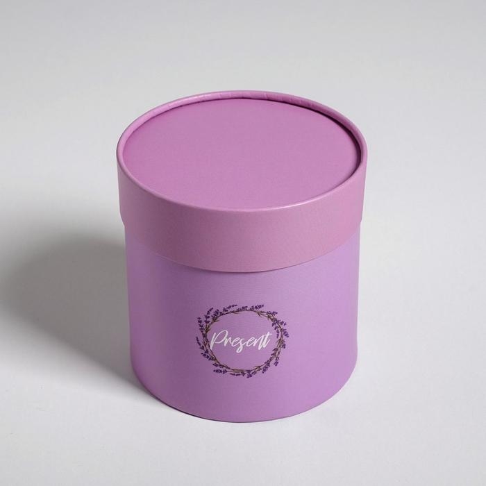 Набор коробок из тонкого картона 2 в 1, упаковка подарочная, &laquo;Лаванда&raquo;, 13 х 13, 16 х 16 см