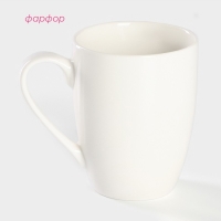 Кружка фарфоровая Доляна &laquo;Тигр&raquo;, 350 мл