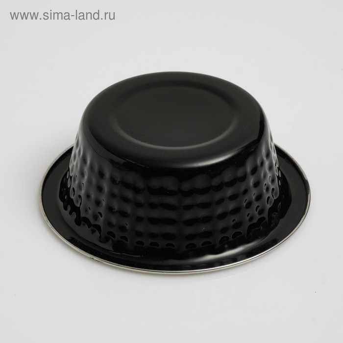 Миска с рельефом, 240 мл, черная Миска с рельефом, 240 мл, черная