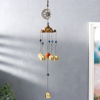 Музыка ветра металл "Месяц и солнце. Гармония и баланс" от сглаза 6 колокольчиков 45х8х8 см 788381 Музыка ветра металл "Месяц и солнце. Гармония и баланс" от сглаза 6 колокольчиков 45х8х8 см 788381