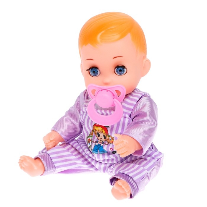 Пупс &laquo;Коля&raquo; со звуком, в костюмчике МИКС