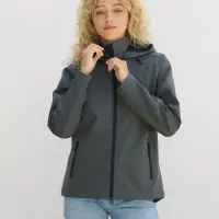 Куртка софтшелл с капюшоном женская Race Women, ярко-синяя (royal), размер M