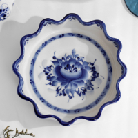 Салатник &laquo;Ромашка&raquo;, средний, D=17,5 см, H=5 см, гжель