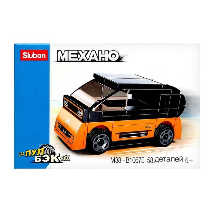 Конструктор Механо &laquo;Минивен&raquo;, инерция, 58 деталей