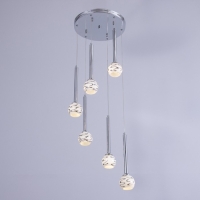 Светильник "Жаннетт" 6х3Вт G4 Хром 30х30х180см