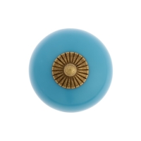 Ручка кнопка DOME Ceramics 003, керамическая, синяя Ручка кнопка DOME Ceramics 003, керамическая, синяя