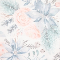 Тюль с подхватом и ламбрекеном "Christmas flowers" 250х200см, 100% п/э, вуаль Тюль с подхватом и ламбрекеном "Christmas flowers" 250х200см, 100% п/э, вуаль