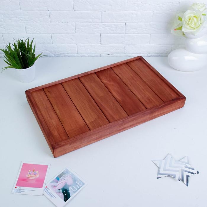 Столик для завтрака складной, 50&times;30см, морёный