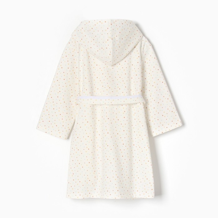 Халат для девочки НАЧЕС, цвет белый/звездочки, рост 98 см