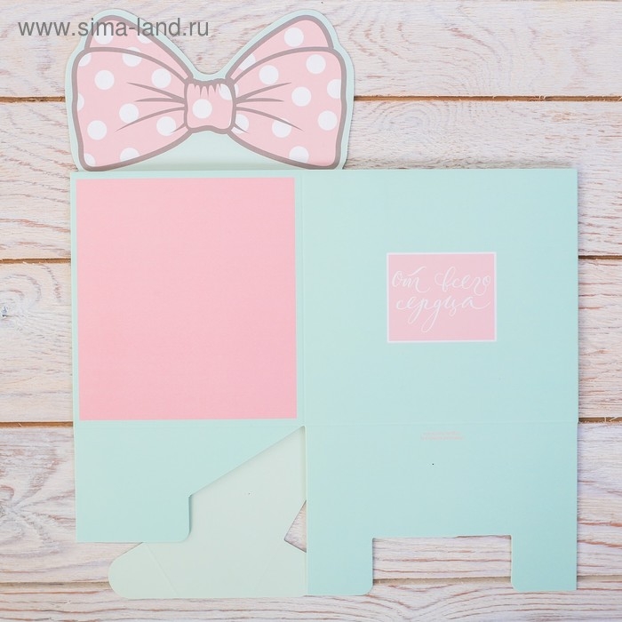 Коробка для мини букетов &laquo;От всего сердца&raquo;, 12 х 20 х 10 см