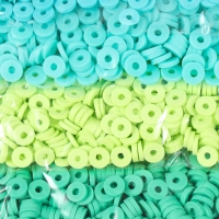 Бусины для творчества PVC "Лужайка" 5 цветов х 10 гр 0,6 см