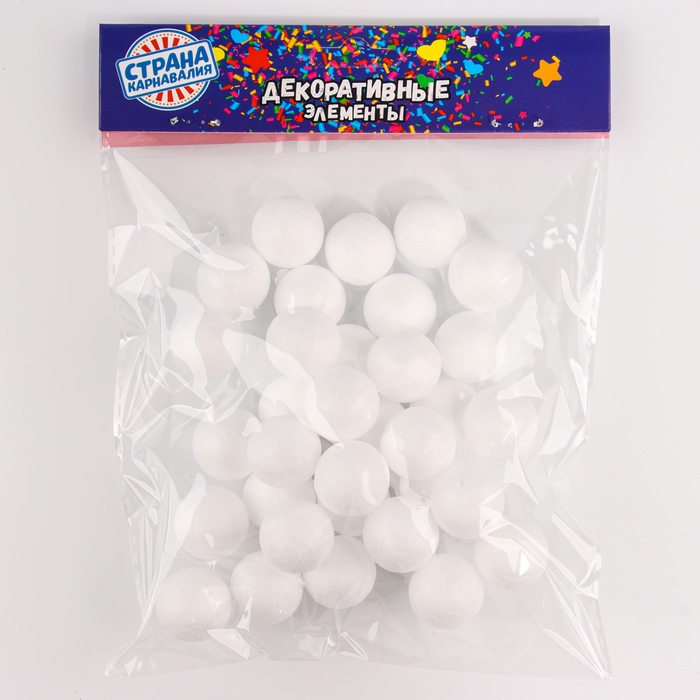 Фигурка для поделок и декорирования &laquo;Шарик&raquo; набор 30 шт., размер 1 шт: 1,5 &times; 1,5 см