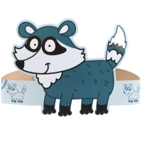 Набор карнавальных масок Зверята, Синий трактор 5 шт. Набор карнавальных масок Зверята, Синий трактор 5 шт.