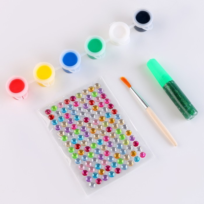 Ёлочные шары под раскраску на новый год &laquo;Лучший подарок&raquo;, 6 шт, новогодний набор для творчества