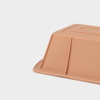 Форма для выпечки Доляна «Хлеб», силикон, 24×13×6 см, внутр.размер 21×11 см, цвет бежевый Форма для выпечки Доляна «Хлеб», силикон, 24×13×6 см, внутр.размер 21×11 см, цвет бежевый