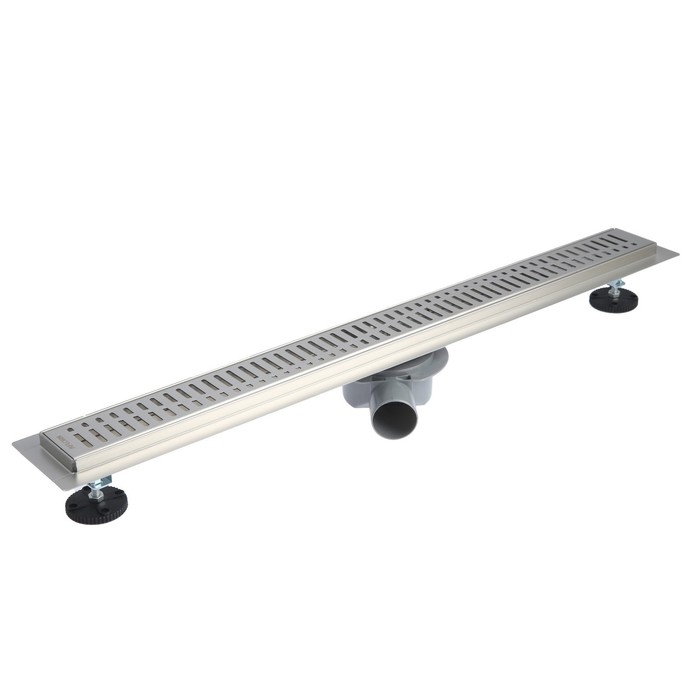 Трап линейный AFLORN AF20107-80, 800х70 мм, c флaнцeм своб. вращения 360&deg;, нерж. сталь