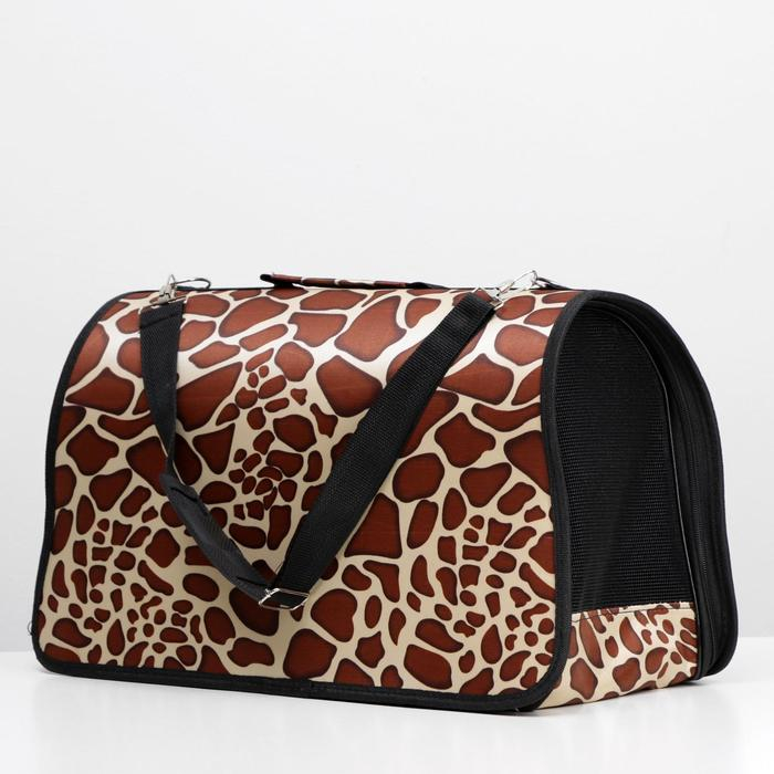 Сумка - переноска для животных Сумка - переноска для животных "Жираф", размер L, 53 х 21 х 29 см