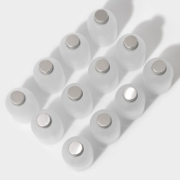 Набор стеклянных баночек для специй с металлической крышкой Доляна &laquo;Аква&raquo;, 150 мл, 5,5&times;11,5 см, 12 шт