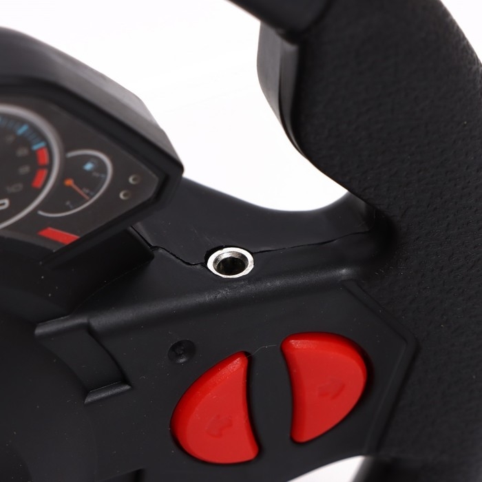 Машина радиоуправляемая &laquo;Купе&raquo;, в комплекте педали и руль, работает от батареек, цвет синий