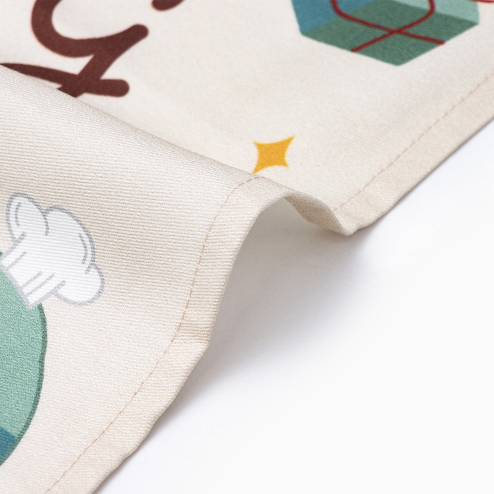 Новый год. Символ года. Змея. Кухонное полотенце Этель "Xmas cooking" 40х70 см, 100% хл, саржа 190 г/м2