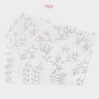 Салфетки сервировочные на стол Доляна, 4 шт, 45&times;30 см, цвет белый