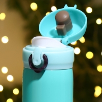 Новый год. Термос &laquo;Новогодний&raquo; цвет бирюзовый, 450 мл