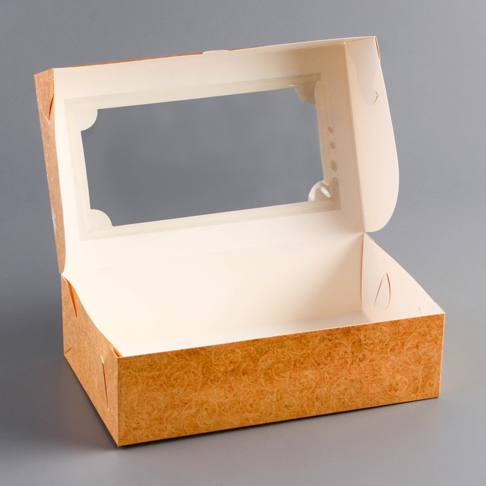 Новый год. Коробка складная, кондитерская упаковка с окном Новый год. Коробка складная, кондитерская упаковка с окном "Загадай Желание" , 25 х 15 х 7 см