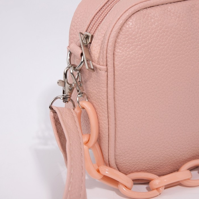 Сумка женская кросс-боди на молнии, цвет розовый Сумка женская кросс-боди на молнии, цвет розовый