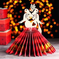 Салфетница деревянная &laquo;Голубки&raquo;, 25&times;13&times;13 см